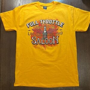Orange Full throttle Graphic T-Shirt